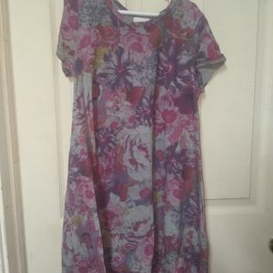 LuLaRoe Scarlett dress size 12 Floral dress